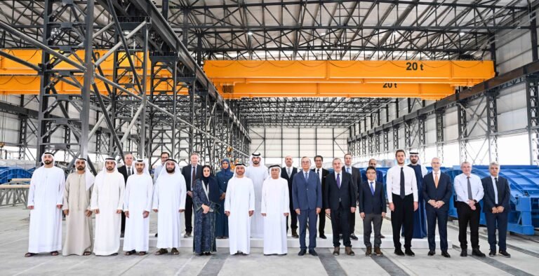 Al Tayer Chairs Dubai Metro Blue Line Forummeeting at Tunnel Rings Production Factory inInternational City