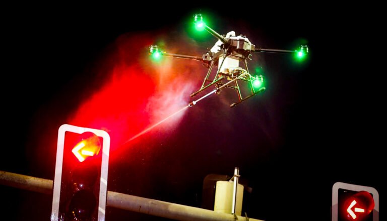 RTA Launches Pilot Operation to Clean Traffic Signals UsingDrones
