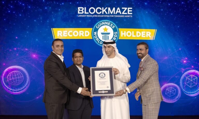Blockmaze Achieves Guinness World Records™ Recognition as the World’s Most Regulated Blockchain Ecosystem